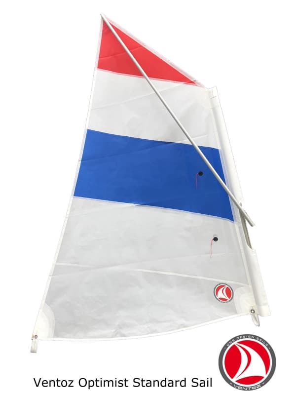 Ventoz Optimist Standard Sail - Red-White-Blue