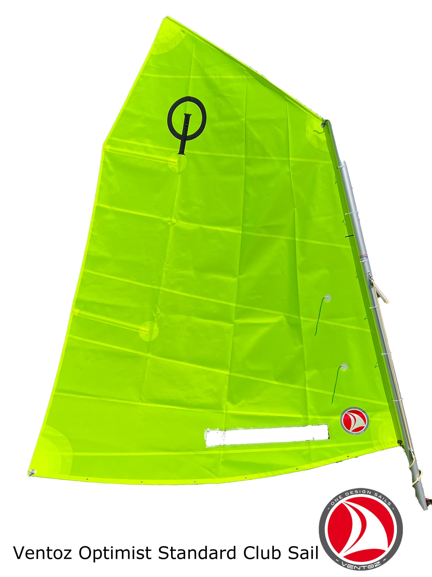 Ventoz Optimist Club Sail - Fluorescent Yellow with window