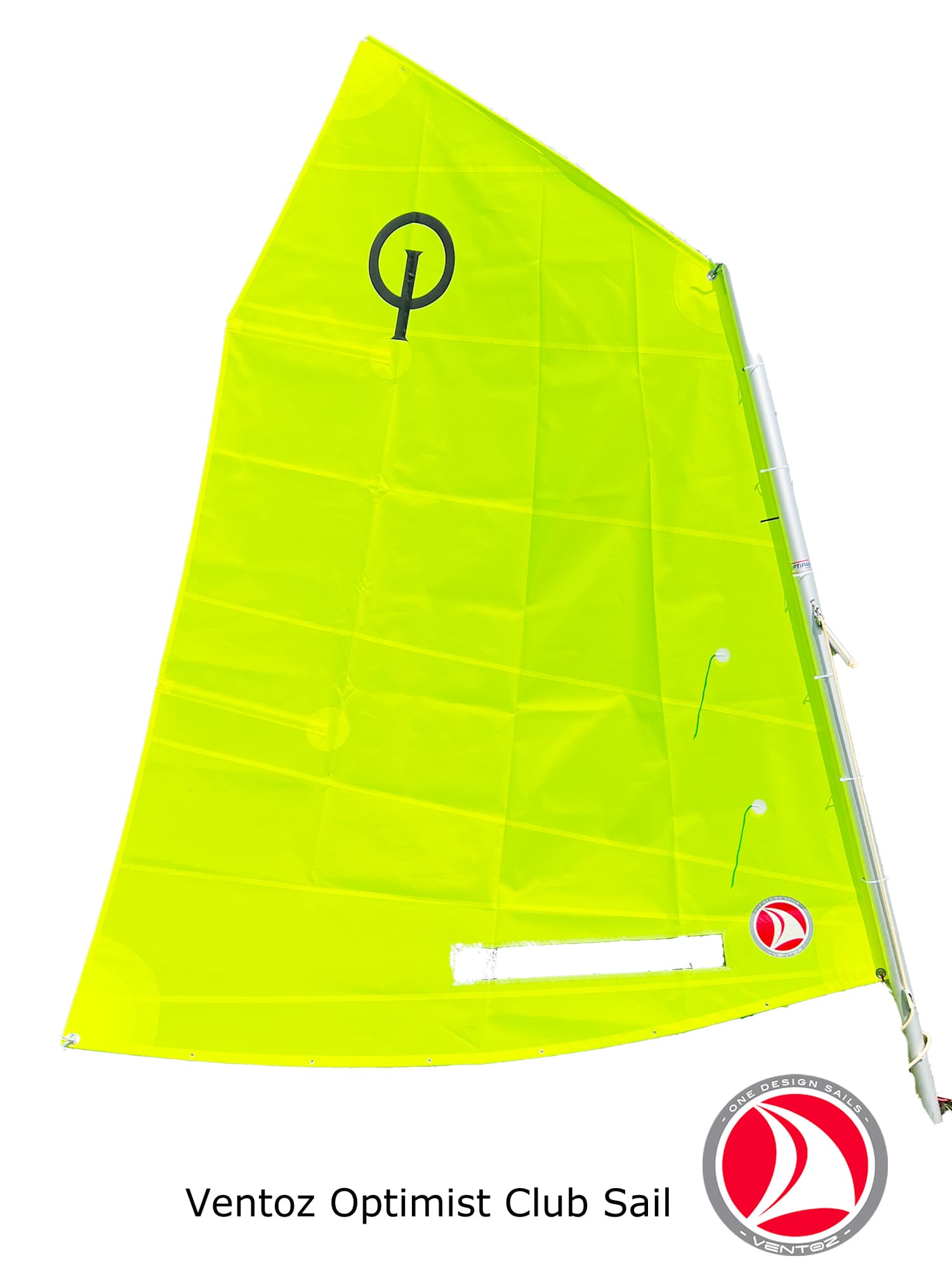 Ventoz Optimist Club Seil - Fluor giel mei finster