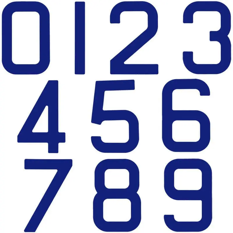 Sail Numbers - Bainbridge 230mm Blue