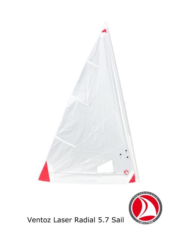 Ventoz Laser Radial Sail 5.7 m2 (ILCA 6) COMPLETE - Red Patches