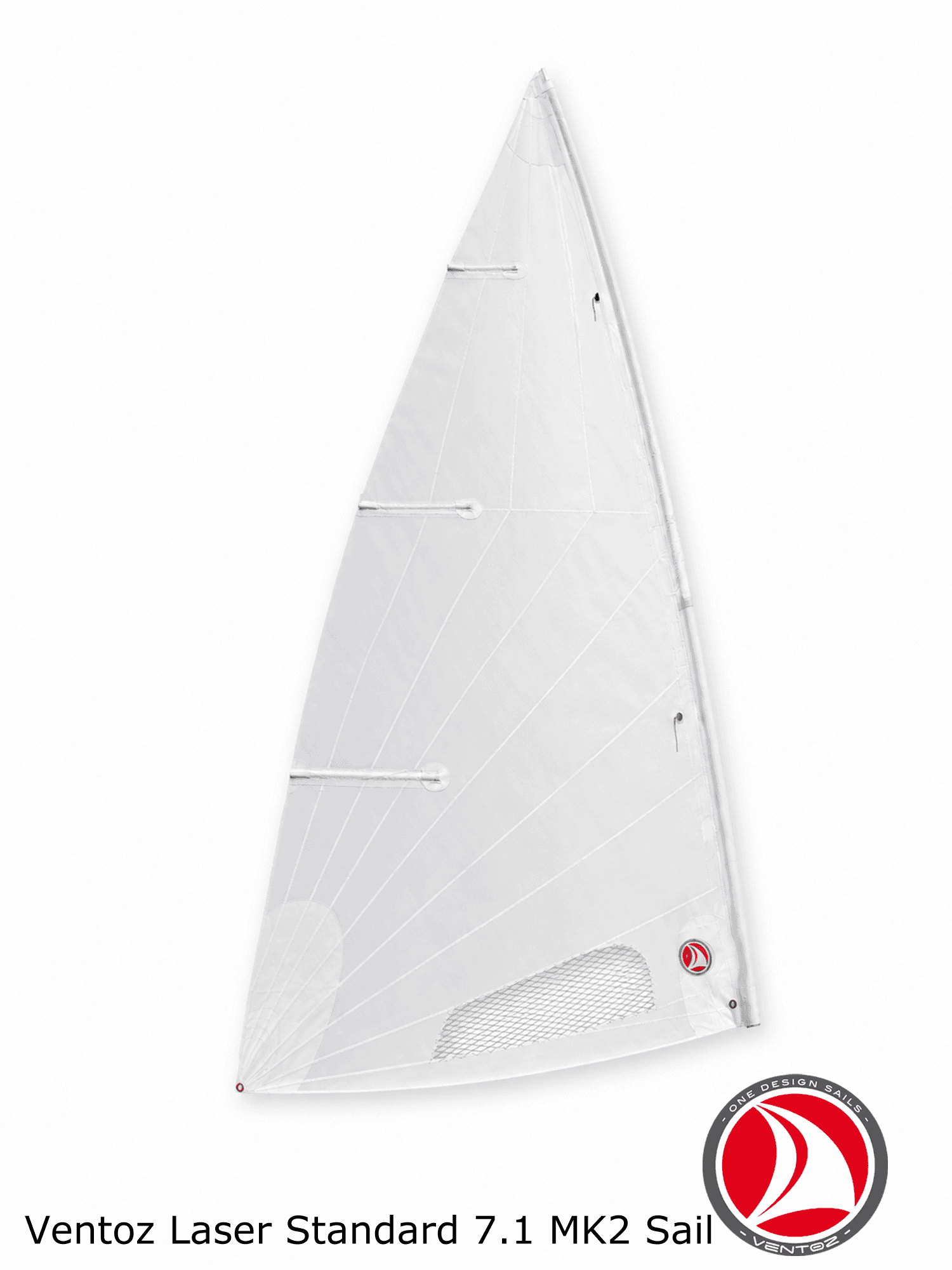 Ventoz Laser Standard MK2 Zeil 7.1 (ILCA 7) - Wit