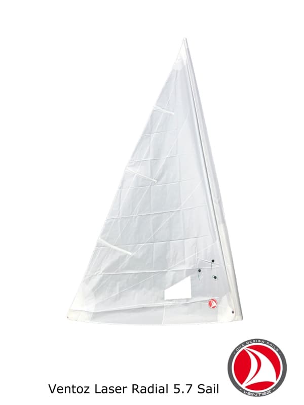 Ventoz Laser Radial Sail 5.7 (ILCA 6) - COMPLETE - White
