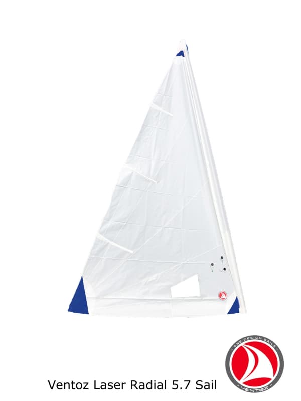 Ventoz Laser Radial Sail 5.7 m2 (ILCA 6) -Blue Patches
