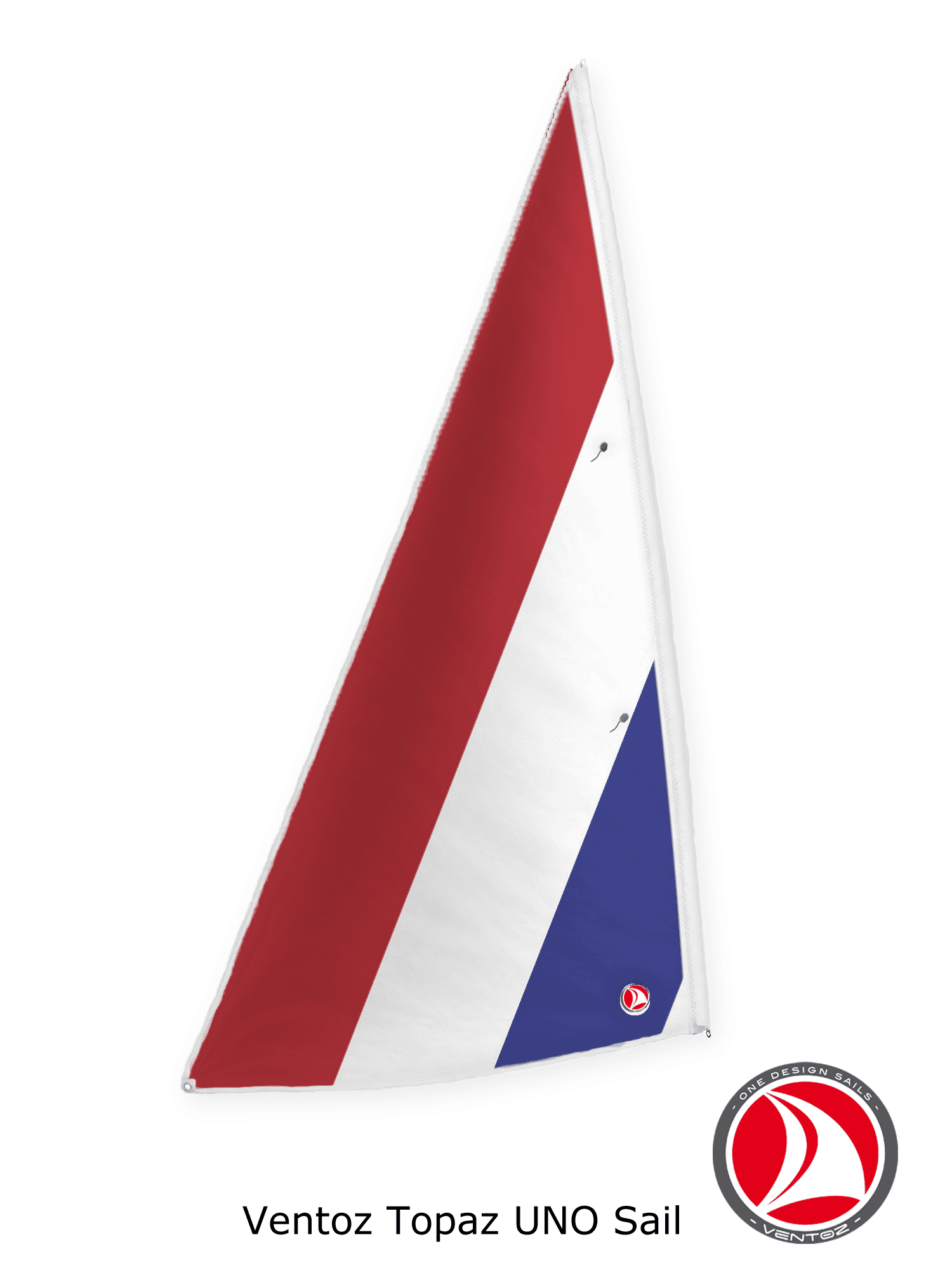 Ventoz Topaz UNO plachta (5.6 m2) - Rood-Wit-Blauw