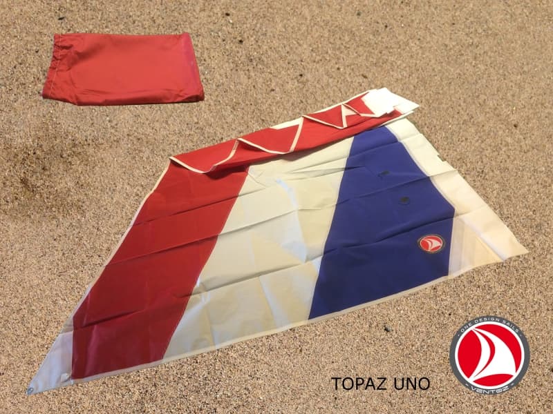 Ventoz Topaz UNO sail (5.6 m2) - Red-White-Blue