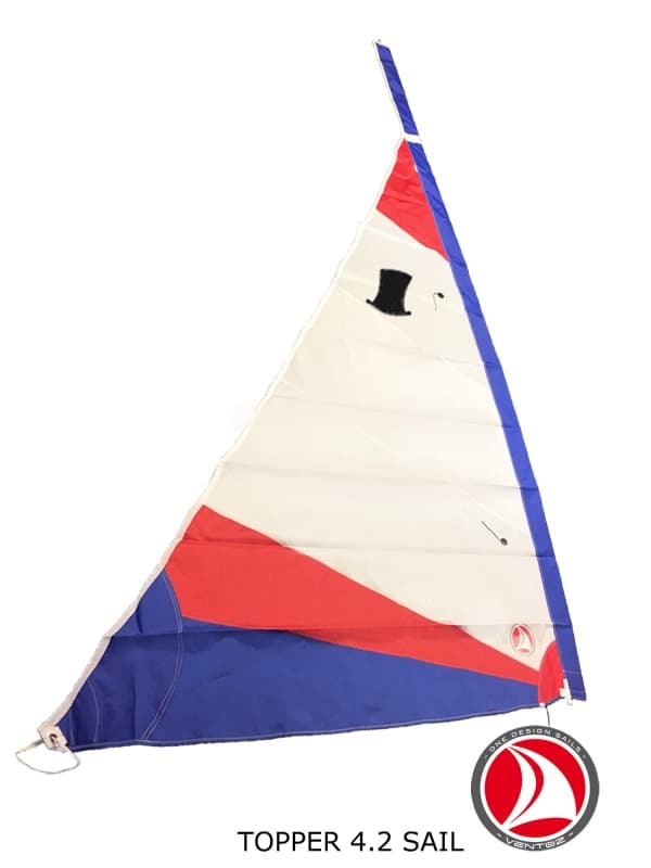 Ventoz Topper Sail (4.2 m2) - White-Red-Blue