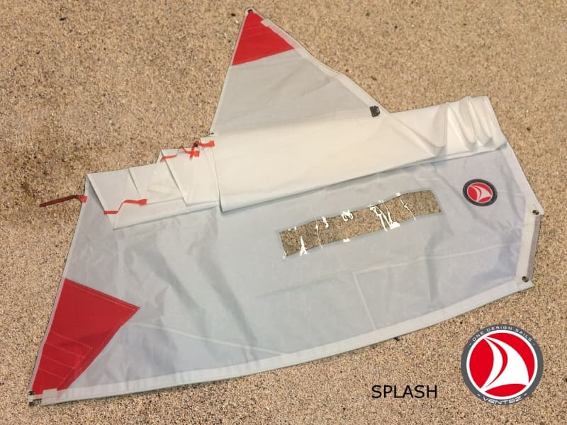 Ventoz Splash Sail 6.3 m2 (blue) - Red Patches