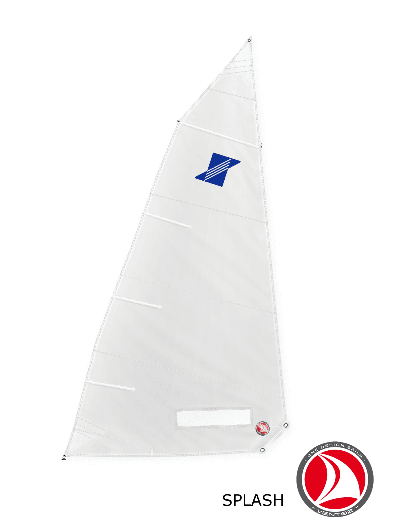 Ventoz Splash Zeil 6.3 m2 (blue) - Wit